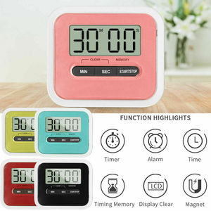 Timer da cucina digitale LCD magnetico Timer da cucina conto alla rovescia orologio temporizzatore allarme forte segnale acustico