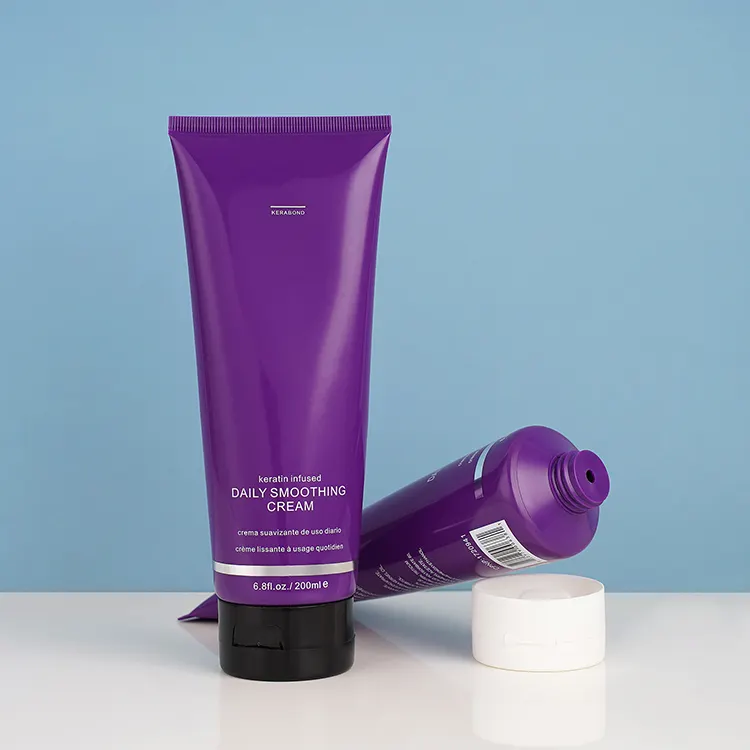 Tubo de Champú Acondicionador de embalaje de cosméticos personalizados de 200ml para apretar el cabello Crema Corporal cuidado de la piel tubo Pe