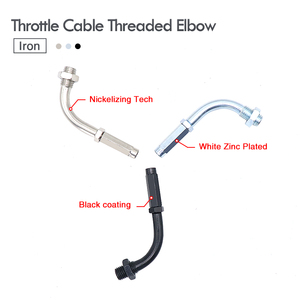 Coude fileté de câble d'accélérateur de moto universel pour câble de commande de moto