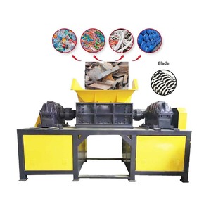 Tự Động Đôi Trục Shredder Máy Cho Nhựa Cao Su Nylon Lưới Đánh Cá Chất Thải Lốp Xe Kim Loại Tái Chế Ống Làm Máy - Product Image 1