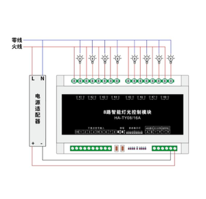 Zigbee и RS485 8-канальный 16A умная домашняя система настраиваемый пакет упаковка умный модуль выключателя света - Product Image 2