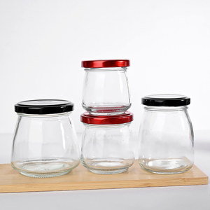 100ml 150ml 200ml 280ml Cheap Ready to Ship Glass <strong>Jars</strong> Glass Baby <strong>Jars</strong> for Pudding Glass <strong>Jar</strong> With Metal Lid - Product Image 2