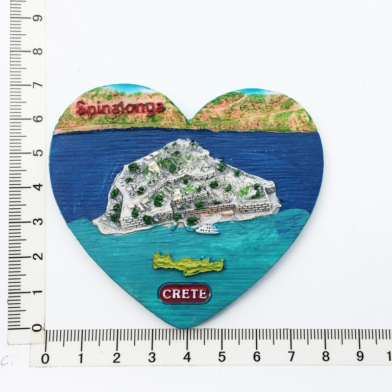 coloré Le cœur de la carte de Crète