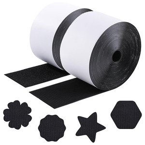 Strength Sew on Self Adhesive <strong>Hook</strong> and <strong>Loop</strong> <strong>Tape</strong> 25mm*5meters <strong>Hook</strong> +25mm*5Meters <strong>Loop</strong> White Color - Product Image 2