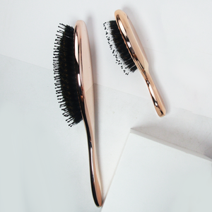 แปรงต่อผมขนาดเล็กแบบแพ็คแปรงหวีผมขนาดเล็กพร้อมถุงผ้าฝ้ายบรรจุภัณฑ์กล่องขนแปรงหมูป่าแบบว่างเปล่า - Product Image 5