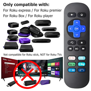 Telecomando di ricambio per Roku Express Premiere HD LT XS XD uso domestico compatibile con telecomando in plastica Roku Box non Stick Smart TV - Product Image 2