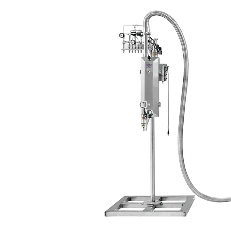 Sus304 화학 포장 액체 질소 충전 기계 액체 질소 인젝터 장치 도저 음료 와인