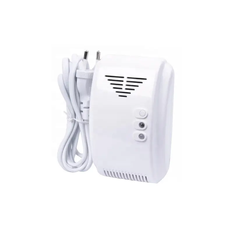 Fire Protection Home LPG Gás Natural Leak Detector Monitor Residencial Gás Detector Alarme com Válvula Solenóide Opcional
