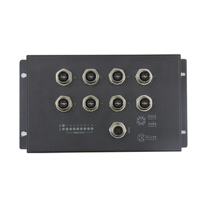 IP40 EN50155 M12 Gigabit Ethernet anahtarı anahtarı geniş aralıklı giriş: 12V-57VDC 8G * M12 Unmanged endüstriyel ağ anahtarı. - Product Image 1
