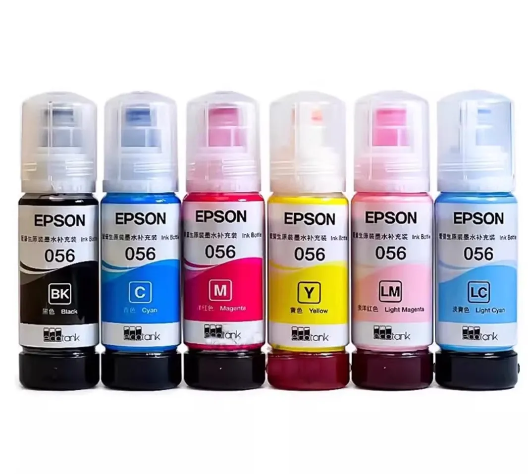 70ml nouvelle encre à base d'eau originale 056 6 couleurs d'encre pour EPSON L18050 L8050 L18058 L8058