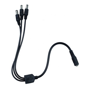 1入力から3出力1メスから3オス5.5x 2.1mm DC電源スプリッターケーブル (CCTV LEDストリップ用) - Product Image 3