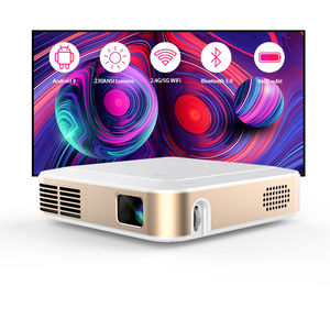 Native 1080P Android 9,0 Pico DLP Smart Beamer Full HD 4K Proyector de video multimodal con batería de 9600mAh 2G RAM para uso en exteriores - Product Image 1