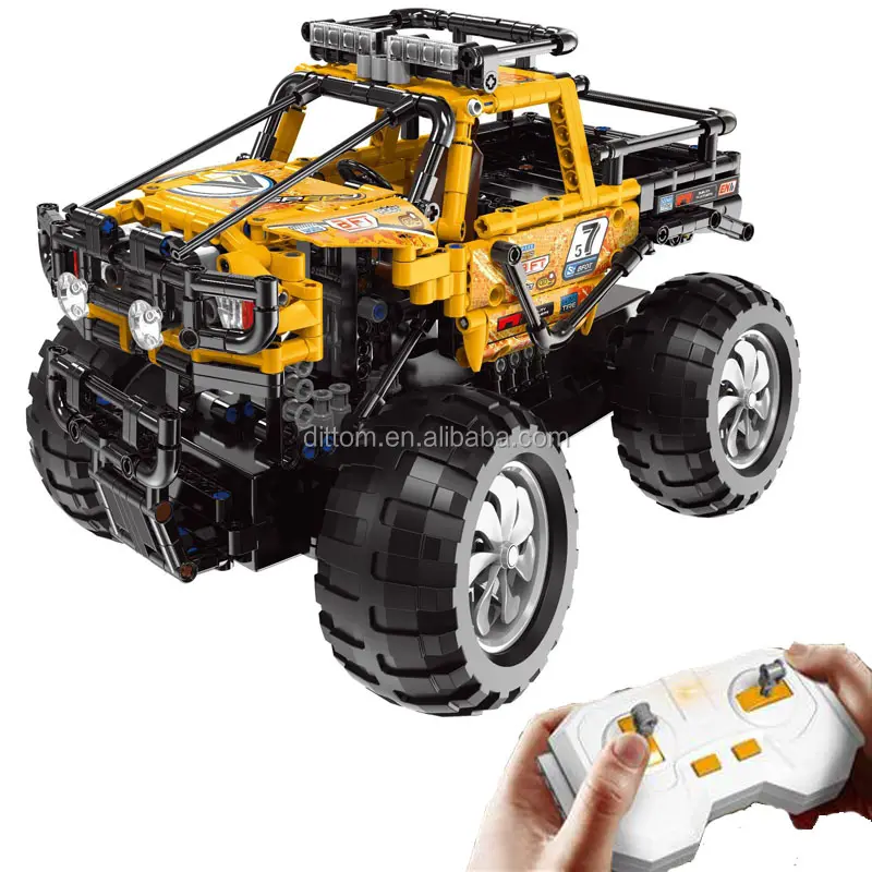 2.4G DIY RC Building block Car Toys MOC Off-road Building Bricks Car Vehicle