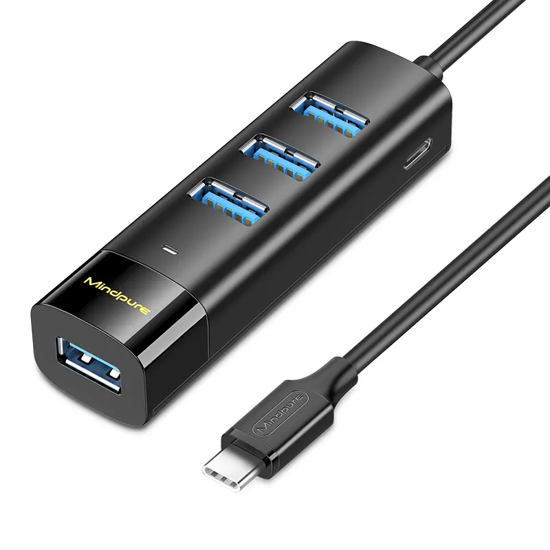 Mindpure otg fonksiyonu usb hub 4in1 port usb c tipi c hub tip-c 4-Port yerleştirme istasyonu adaptörü usbc hub 4 in 1 telefon laptop için