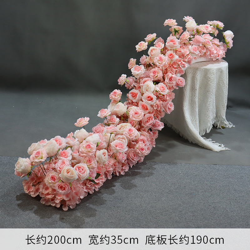 Pink round rose trailing flower with suction cup
