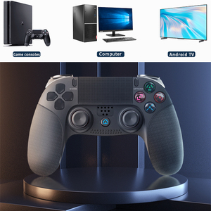 PS4 PS3 PC 6轴3D陀螺仪传感器音频功能双冲击触摸面板的高质量无线游戏控制器 - Product Image 1
