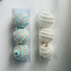 नए साल क्रिसमस के पेड़ के आभूषण सेट ने बॉक्स पैकेजिंग में गेंद सर्कल आकार बॉल बोल्ट को सेट किया - Product Image 2