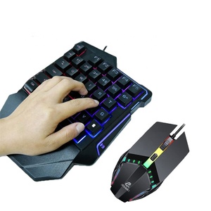 Juego de teclado y ratón de una mano, diseño de botón de juego de 35 teclas, paquete combinado de juego móvil 2 en 1, 1, 2 - Product Image 2