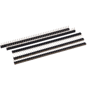 1 piece=10pcs 40P female <strong>header</strong> 1x40 Pin 2.54 Round Female Pin <strong>Header</strong> connector 1*40 hole Single inline row needle seat hole row - Product Image 1