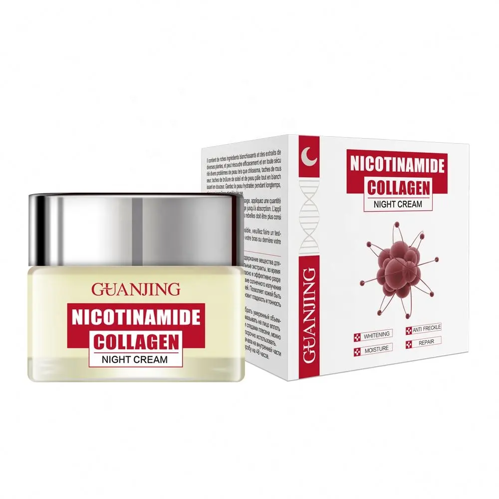 चेहरे Moisturizer के Nicotinamide कोलेजन रात क्रीम जैविक Whitening क्रीम चेहरा