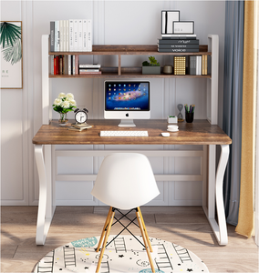 Mesa de trabajo de oficina de diseño moderno para niños, escritorio de ordenador de escritura con estantería - Product Image 4