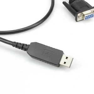 USB 2.0オスUART TTLシリアルケーブル産業用データ通信用OEMカスタマイズ1.2m CH340 FTDI RS232 DB9メス