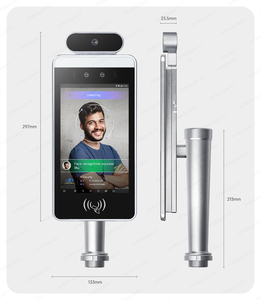 HFSecurity RA08T Biometric <strong>Temperature</strong> Measurement Face Recognition Time Attendance Access <strong>Control</strong> with Ready Software - Product Image 3