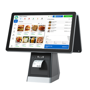 Double <strong>Display</strong> Screen Pos System All in One Pos With Second Screen Point of Sale Equipment for Snack Retail Shop - Product Image 1