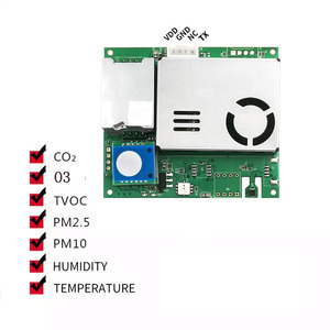 YYS RS485/UART Interior 7IN1 CH2O TVO CO2 Módulo de sensor de gas PM2.5 Sensor de calidad del aire con temperatura y humedad
