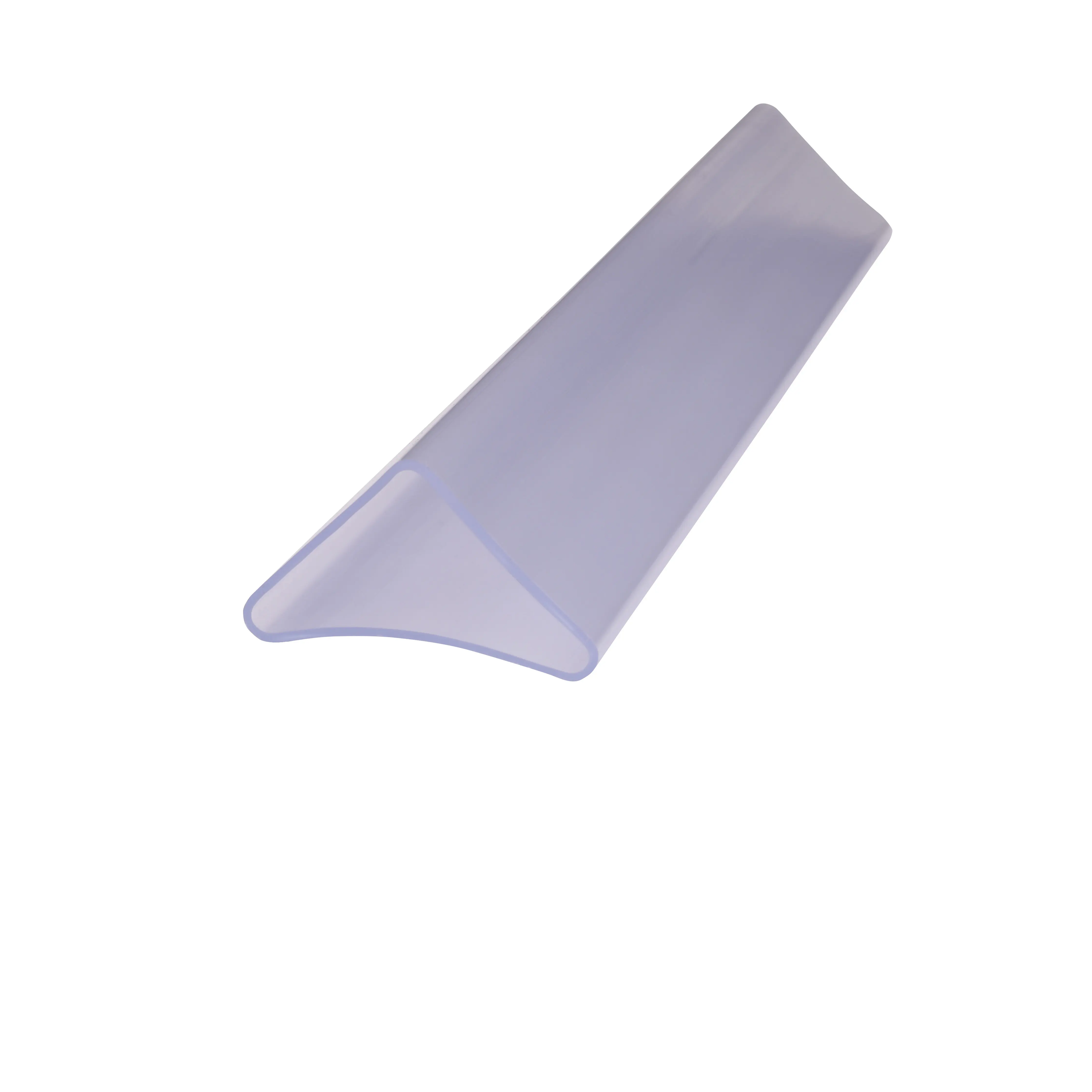 PVCプラスチックパイプ陳列棚小道具クリア三角形チューブ