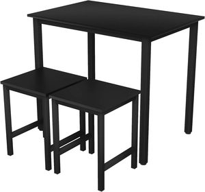 Wholesale <strong>3</strong> Piece Dining <strong>Table</strong> <strong>Set</strong> Space Saving Kitchen <strong>Table</strong> <strong>Set</strong> for 2 Small Dining <strong>Tables</strong> and Chairs for Kitchen Apartment - Product Image 2
