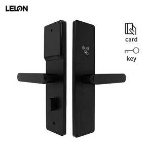 Mat Black Hotel Smart Electronic Lock Security Door Card Key Fingerprint Password Company App Specific Control <strong>Network</strong> Access - Product Image 6