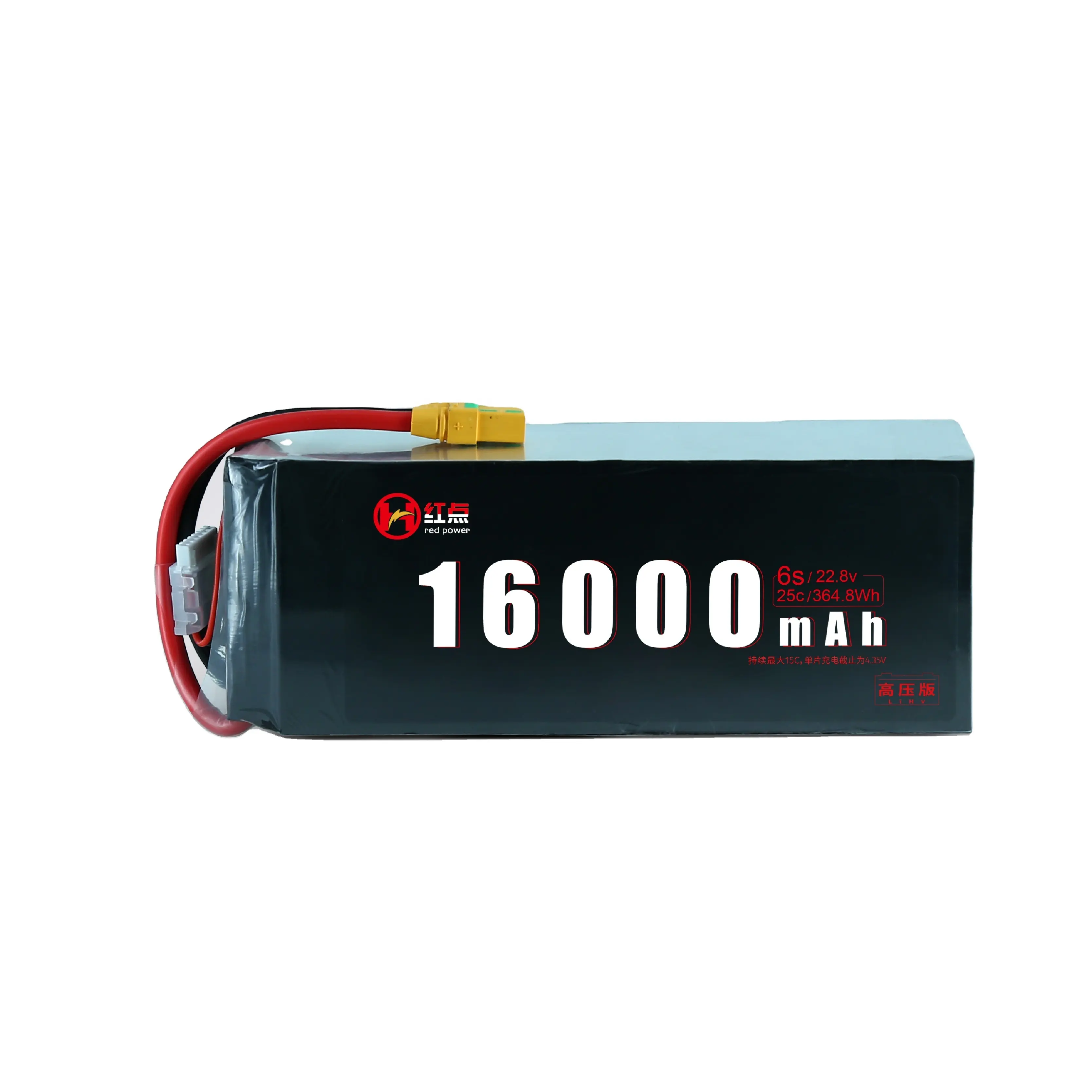 22.8V 16000mAh 16Ah6S סוללה בתדר גבוה 25C ייצור Li-Po HD כוח מל""ט עבור סוללת מל""ט מזל""ט קבוע רוח Vtol מולטי רוטור