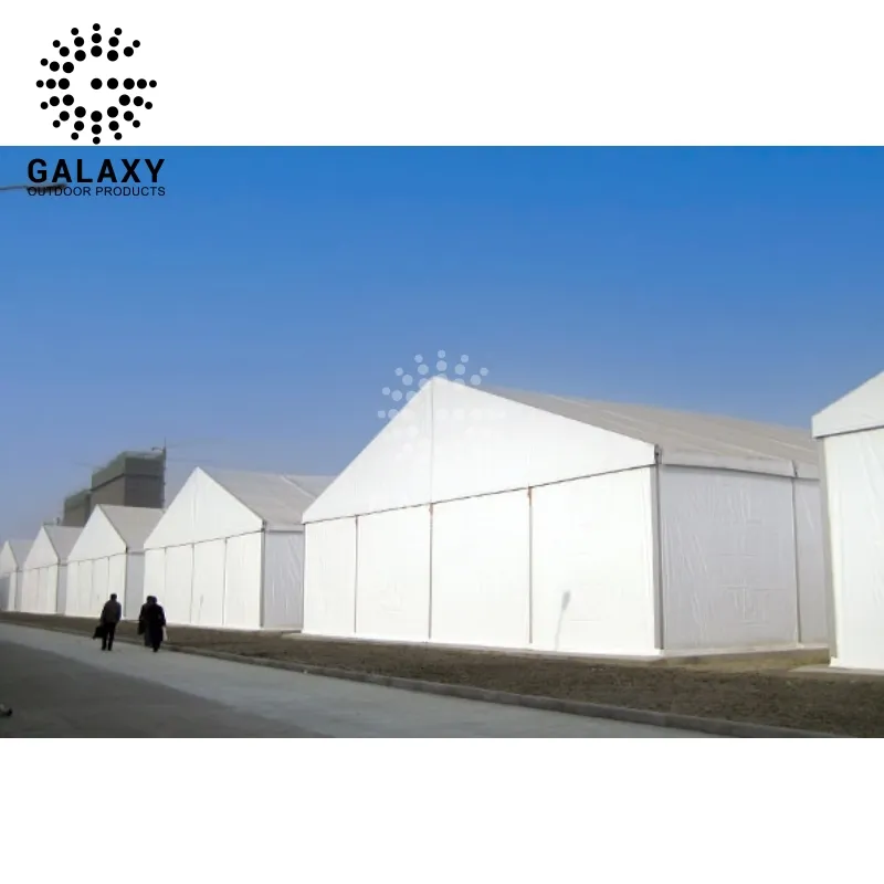 Grande magazzino temporaneo isolato 20x40m tenda di stoccaggio 20x30m prefabbricata all'aperto in PVC impermeabile
