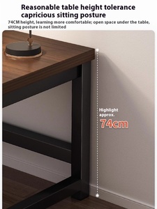 Escritorio de estudio de estudiante de ordenador plegable más grueso y ancho Simple para el hogar para mesa de trabajo de oficina en casa - Product Image 3