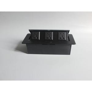 Toma de corriente emergente montada en escritorio Multimedia, con 2 entradas de 120 Vac y 2 puertos Usb para Gerente de reuniones - Product Image 4