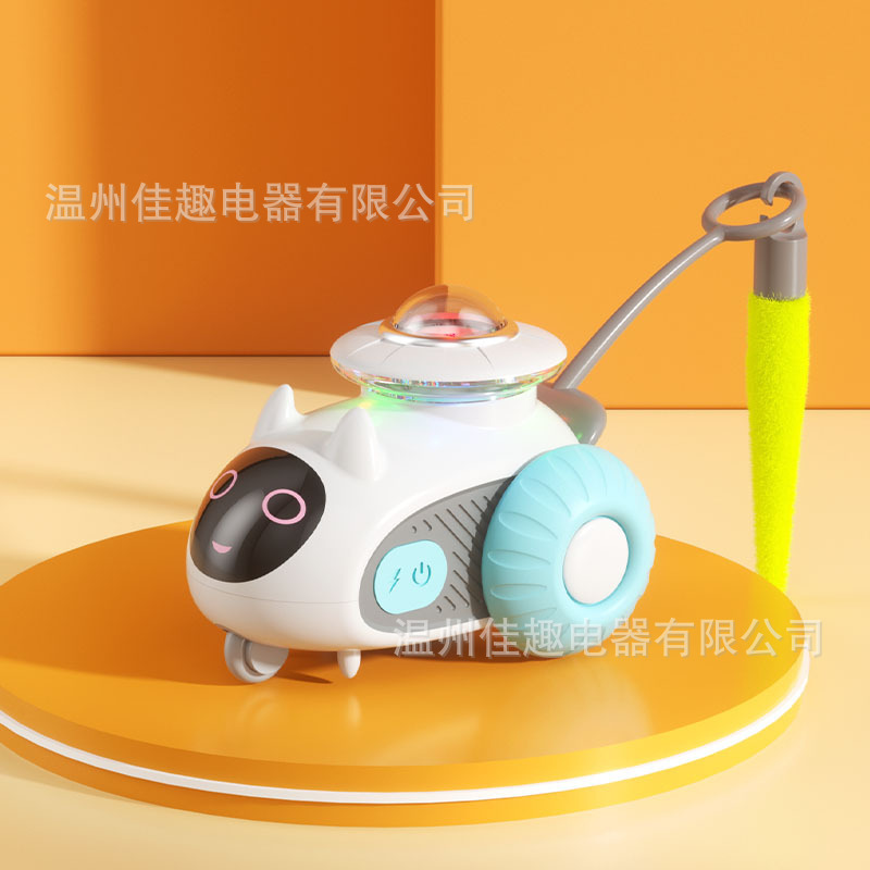 White cat-ear remote control toy car