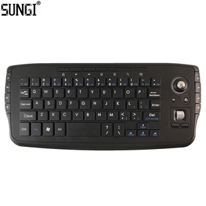 2.4GHz Mini Wireless Multimedia <strong>Keyboard</strong> with Trackball <strong>Mouse</strong> Optical <strong>Keyboard</strong> and <strong>Mouse</strong> Set for Windows <strong>Android</strong> Mac OS - Product Image 1