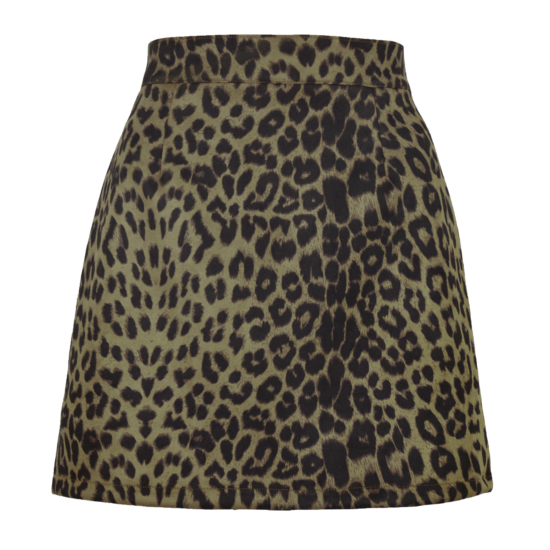 Leopard print dark green