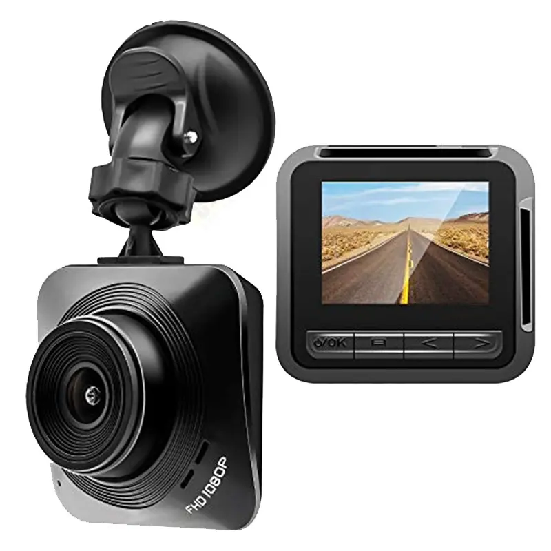 กล้องติดรถยนต์ขนาด2.2นิ้ว,กล่องสีดำ FHD 1080P Dashcam เครื่องบันทึก DVR ในรถยนต์ขนาดมินิพกพาได้กล้องติดรถยนต์ Dvr การบันทึกไดรเวอร์อัตโนมัติ