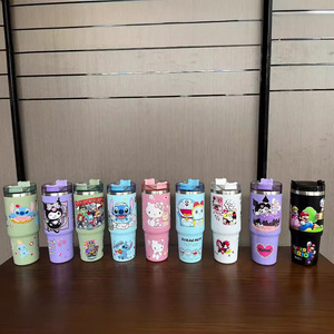 Büyük kapasiteli 304 paslanmaz çelik yalıtımlı çift katmanlı vakum bardak yaratıcı tasarım yeni karikatür desen 128oz kamp Tumbler - Product Image 2