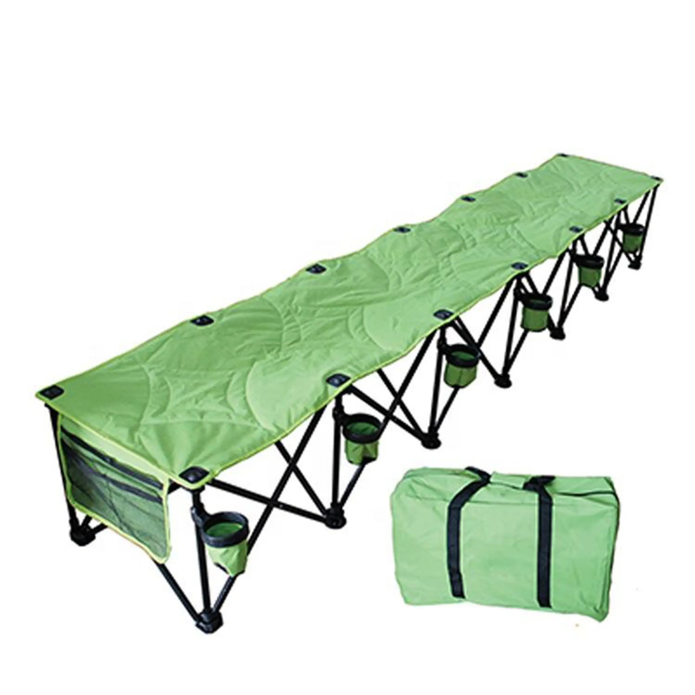 Compre el asiento plegable de la silla de acampada de la playa plegable de la mochila, fijado con la bolsa del refrigerador de hielo adjunta/