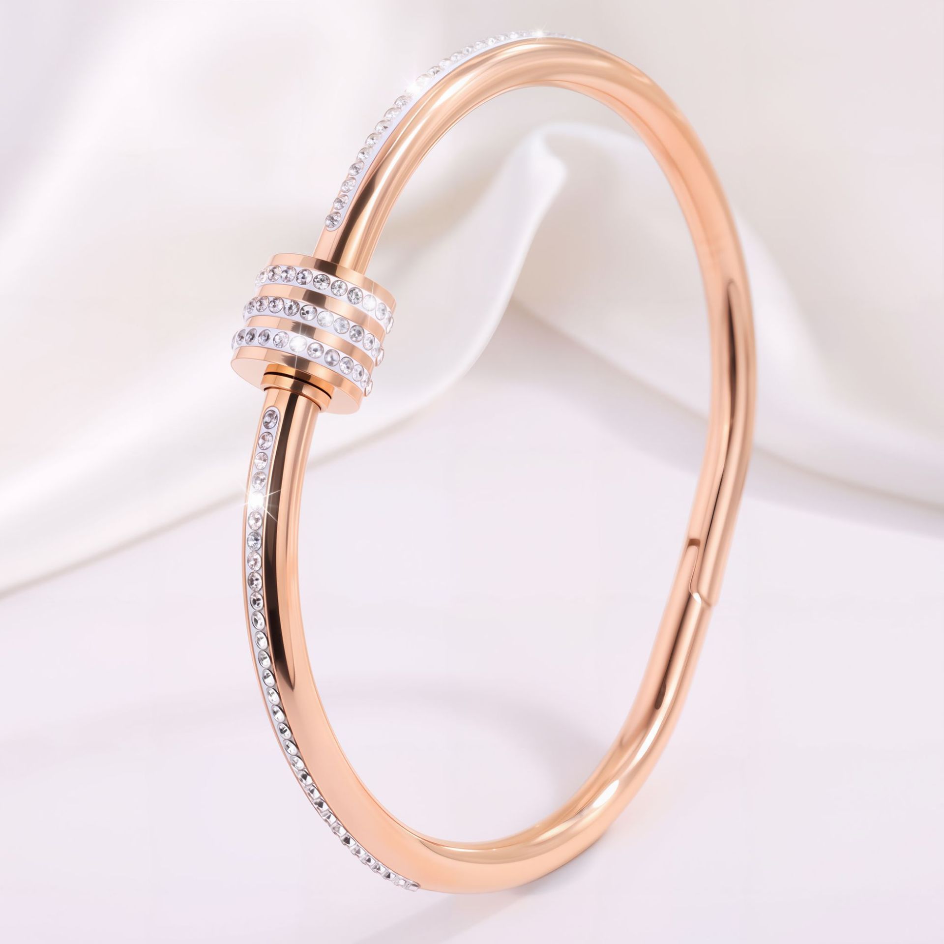 7 taille en or rose