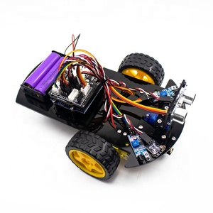 LAFVIN yükseltilmiş V2.0 akıllı Robot araba 2WD şasi kiti Arduino Robot için kök/grafiksel programlama Robot araba