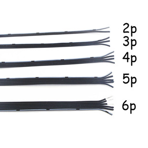 24AWG özel yumuşak silikon kablo 4Pin siyah artı beyaz not şerit silikon tel 60C 200C 4 çekirdek 0.2 kare kablo - Product Image 5