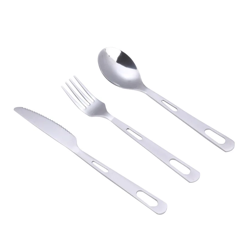 Half-sandblasted three-piece set
