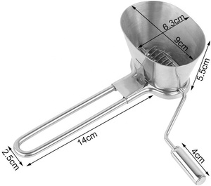 Manuel paslanmaz çelik sebze kişniş sarımsak chopper dilimleme kesici mutfak pişirme için - Product Image 3