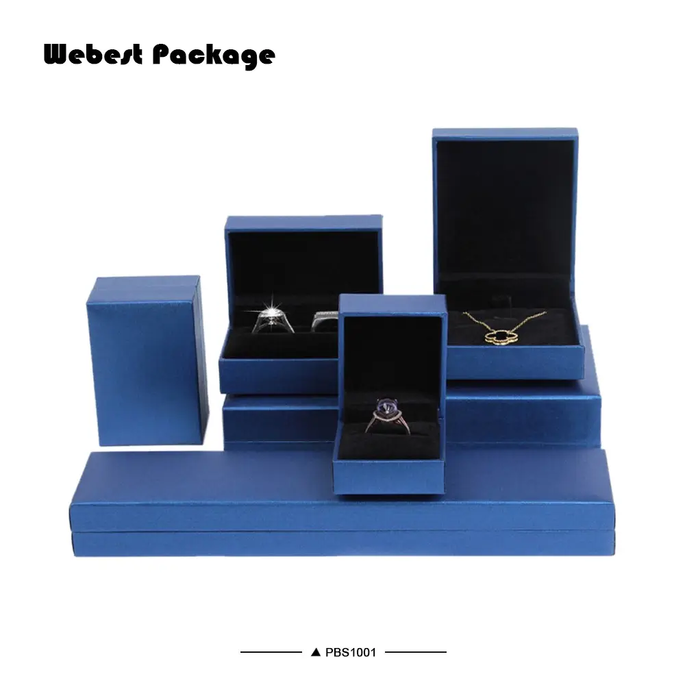 Webest kotak perhiasan plastik, tampilan perhiasan mewah kotak plastik penyimpanan perhiasan untuk kalung cincin