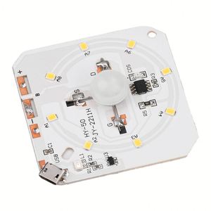 Sensore di movimento PIR LED HumanBody a induzione infrarossa luce notturna circuito scheda USB ricarica lampada ricaricabile modulo di controllo - Product Image 6