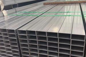 Tubulações galvanizadas Perfis quadrados e retangulares para materiais construção Tubulação quadrada e retangular